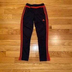 Adidas Gray/Orange Pants Child Medium